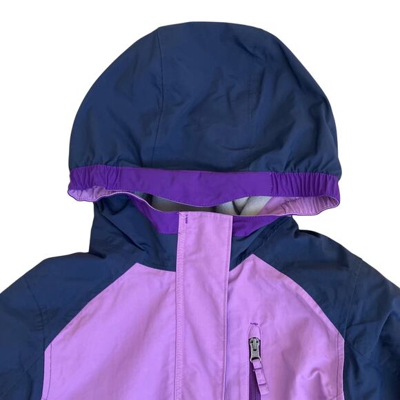 Lands’ End Girls Sz 14 Grow Along Purple Winter Jacket Waterproof Windproof - Picture 2 of 16